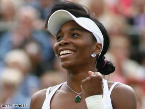 Venus remains on course to defend her Wimbledon title after cruising into the fourth round on Saturday.