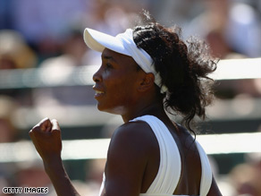 Defending champion Venus Williams was too strong for her Thai rival and is one match from another final.