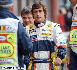 Alonso is fastest in Belgian GP practice