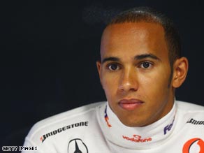 Hamilton was demoted from first place to third after the stewards' ruling.