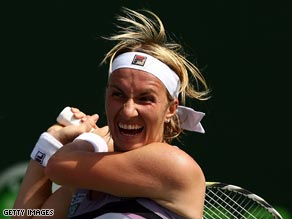 Kuznetsova had to battle hard to overcome Spain's number one Garrigues.