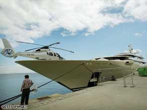 Is one enough? Roman Abramovich has one heli-pad on his yacht Pelorus, but he is rumored to be after a yacht with two.