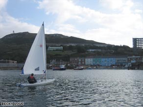 Boom town: The Osprey Quay area is a giant work site as Weymouth and Portland prepare for 2012.