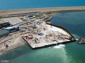 Weymouth and Portland: The 2012 Olympic venue under construction earlier this year.