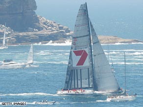 Wild Oats claimed victory after a close battle with fellow maxi Skandia.