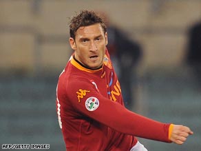 Totti scored 18 goals last season before he was injured against Livorno on April 19.
