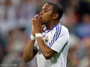 Robinho is hoping to continue his career with Spanish champions Real Madrid.