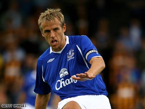 Neville has spent three seasons with Everton after his move from Manchester United.