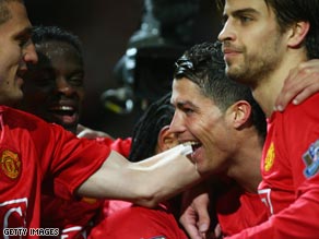 Portugal winger Ronaldo says he will be staying at Manchester United for at least another year.