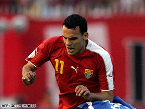 Naumoski's early strike gave Macedonia a flying start to their Wolrd Cup campaign.