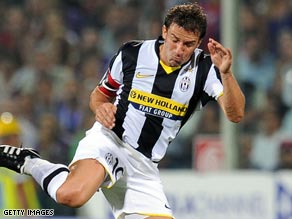 Del Piero provided Juventus' main threat in a disappointing match.