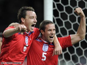 Upson poked home from close range after goalkeeper Rene Adler missed Stewart Downing's corner.