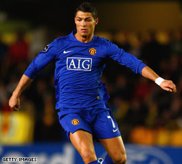 Ronaldo was the target of a late tackle that saw Villarreal's Capdevilla sent off in a 0-0 draw.