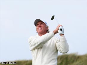 The 53-year-old Norman is bidding for his third British Open title, following wins in 1986 and 1993.