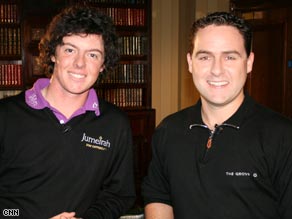 The CNN crew caught up with Rory McIlroy at the Lough Erne Golf Resort in Northern Ireland.