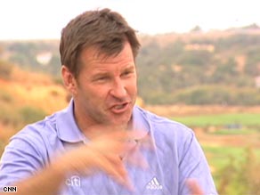 Faldo's is one of the two 18-hole courses at the site and is a tricky prospect for amateur golfers.