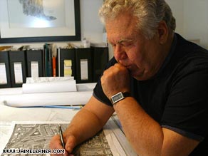 Jaime Lerner studying a city plan