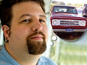 CNN.com producer Cody McCloy will drive this 1978 International Harvester Scout cross-country on biodiesel fuel.