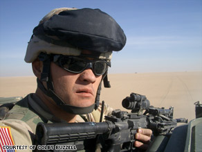 Army machine gunner Colby Buzzell posted unfiltered blog entries from Iraq about his combat experiences.