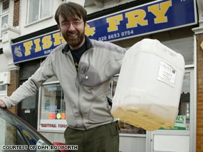 Andy Pag is leading a "chip fat" rally to Greece in August 2008.