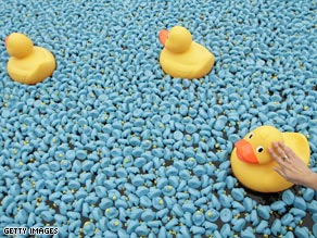 Scientists from NASA hope that rubber ducks will help them better understand glacier movements.