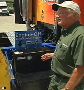 An eco-friendly way to cool big trucks