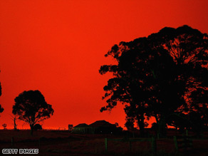 Bush fires in Australia leave high levels of black carbon in the soil for hundreds of years.