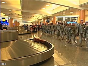 Some U.S. airlines give military personnel a break on baggage fees, but others levy surcharges.