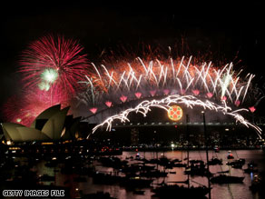 Brilliant and colorful fireworks light up Australia's Sydney Harbour Bridge last New Year's Eve.