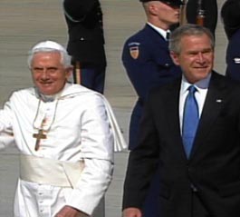 Pope Benedict XVI begins first U.S. tour