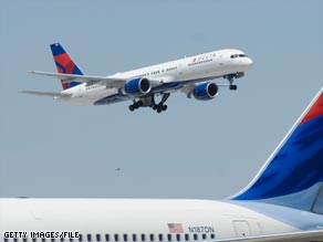 A Delta Boeing 757 similar to this crossed the path of another jetliner while aborting a landing, the FAA says.