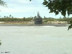 The USS Houston arrives in Pearl Harbor for routine maintenance, during which the leak was found.