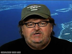 Filmmaker Michael Moore says the collapse of General Motors could mean the loss of millions of jobs.