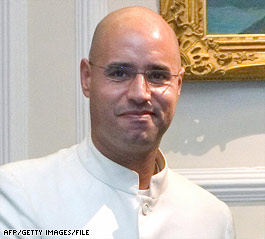 Gadhafi's son praises Libya-U.S. relations