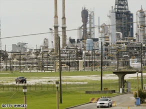 Exxon Mobil's refinery in Baytown, Texas, is one of four that the EPA said had high sulfur emissions.