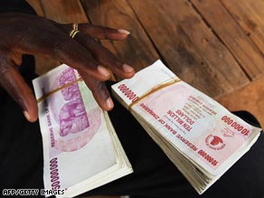 Zimbabwe's currency is trading around Z$350 -- $35 trillion in the old value -- against U.S. dollar.