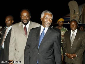 Former South African president Thabo Mbeki