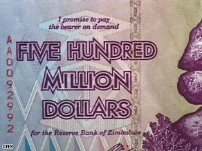 Zimbabwe's new $500 million note