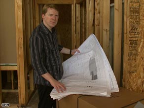 Cameron Sinclair on site in Biloxi, Mississippi -- one of many rebuilding projects that Architecture for Humanity is overseeing.