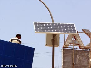 Keeping the lights on in Baghdad is more to do with security than being eco-friendly.