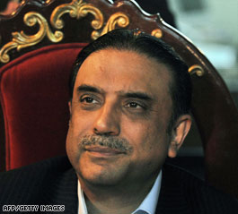 Bhutto widower is new Pakistan president 
