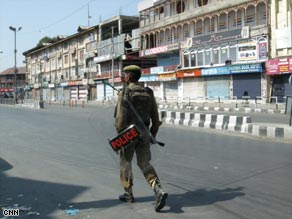 Indian Kashmir has been under tight control for several months following Hindu-Muslim riots.