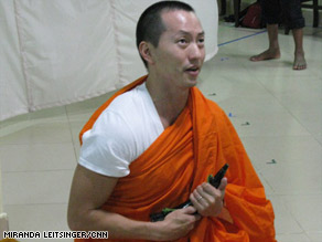 The lead male character, Sam, rehearses in a Phnom Penh studio in early November.