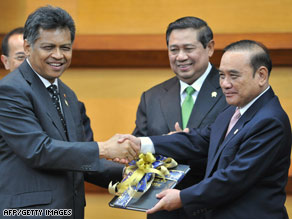 ASEAN welcomed its charter in a ceremony Monday in Jakarta, Indonesia.