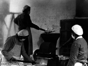 Inside a Beijing factory during the early 1970s, long before "Made in China" became the national brand.