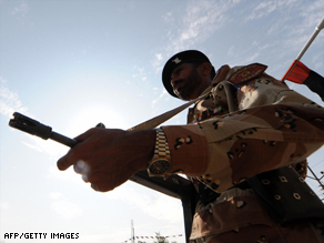 File image of a Pakistani soldier