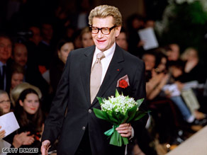 Legendary fashion designer Yves Saint Laurent died Sunday, a spokesman has said.