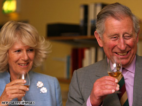 Prince Charles with Camilla, Duchess of Cornwall, on a visit to a whiskey distillery in Northern Ireland last month.