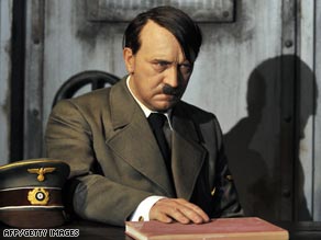 A wax likeness of Adolf Hitler sits in Berlin's Madame Tussaud's wax museum before Saturday's attack.