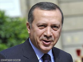 Turkey's Prime minister Recep Tayyip Erdogan